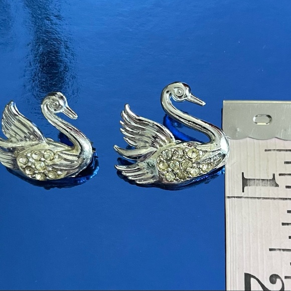 Vintage Mother & Baby Swan Brooches - Picture 6 of 6